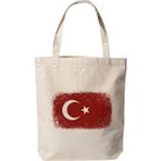 Daisy Home Türk Bayrağı - Baskılı Bez Omuz Çantası Pinterest Çanta (35X40 Cm) - Option-1