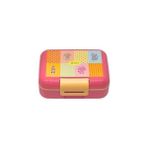Daisy Home Vagonlife Bento 1600ML Lunchbox Sevimli Kedi Desenli Tek Katlı 2 Bölmeli Pp Plastik Sefer Tası Yemek Kutusu - Kestane Akaju - Option-1