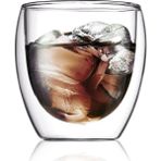Daisy Home Yeni Tasarım Su Bardağı Çift Cidarlı 200 ml Şeffaf Cam Bardak 1 Adet - 2771 - Option-1 - 0 - Siyah