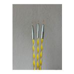 Daisy Protez Tırnak Kalıcı Oje İnce Nail Art Fırça Seti 3'lü