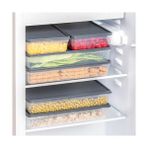 Daisy Store 1101 4 Lü Dikdörtgen No-Frost Derin Dondurucu Çok Amaçlı Yiyecek Saklama Kabı Seti - 1/100 Toz Ceviz