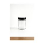 Daisy Store 350 ml Kavanoz Metal Derin Kapaklı 350 cc Şeffaf Reçel, Marmelat Cam Kavanoz Deep 6 Adet (Bakır Kapak) - 000-Siyah - 1 Adet - Option-1
