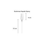 Daisy Store 4 Adet Şeffaf Kapaklı Beyaz Sprey Fısfıs Kolonya Dezenfektan Çok Amaçlı Cep Çanta Cam Şişe 50ML - Option-1