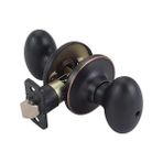 Daisy Store 740498 Yumurta 6 Yönlü Evrensel Gizlilik Kapı Tokmağı, Yağla Pürüzlü Bronz, Yatak ve Banyo - 001-Renkli - Option-1