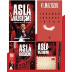 Daisy Store Asla Vazgeçme - Ayraç - Kartpostal - Poster - Yaşamak Cesaret Ister - Atatürk Imza Baskılı Kalem - Option-1