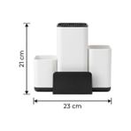 Daisy Store Bıçak Organizeri ve Mutfak Gereçleri Düzenleyici – Çok Bölmeli Kaymaz Tabanlı Modern Bıçaklık, Ahşap ve Metal Bıçaklara Uygun Saklama Standı, Kaşık Spatula ve Kepçe Düzenleyici - Kestane Akaju - Option-1