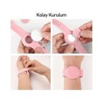 Daisy Store Buff Tagsafe Çocuk Bileklik Silikon Airtag Uyumlu Kılıf Saat Hafif Su Geçirmez (Mavi) - 001-Renkli