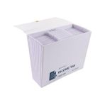 Daisy Store Hepsi Bir Arada Gelir Vergisi Organizatörü, 12 Cep, Kapak ve Kordon Kapatma, Mektup Boyutu, Lacivert/beyaz (70660) - Option-1