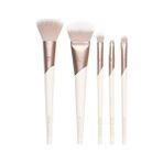Daisy Store Luxe Natural Elegance Profesyonel Yüz Makyajı ve Fondöten Fırça Seti, Yüz, Yanak ve Göz Makyajı Için Premium Fırça Seti, Sentetik Makyaj Fırçaları, Vegan ve Zulüm Içermez, 5 Parça Set - Option-1