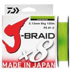 Daiwa J-braid 8x Chartreuse 150 Mt 0.13 Mm İp Misina