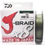 Daiwa J-Braid X8 Dark Green 300 m Misina