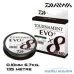 Daiwa Tournament Evo+ x8 135 mt 0.10 mm 6.7 kg Koyu Yeşil İp Misina