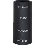 DAKCOS Darbeli matkap somunları 18,5 x 19,5 mm kuvvet lokma anahtarı Ford için, CR-MO, özel alüminyum jantlar tekerlek değişimi için 1/2 inç tahrik