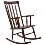 Dakota Rocker Amerikan Retro Ahşap Sallanır Sandalye - Ceviz