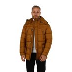 Daksel Erkek Hardal Renk Kaban-Mont Rüzgar Geçirmez, 2XL