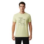 DAKSEL Erkek%100 Pamuk New York Brooklyn Baskılı T-Shirt, Bisiklet Yaka, Kısa Kollu, Rahat Kesim, 14 Renk Seçeneği (Sarı, XL)