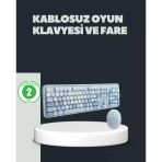 Daktilo Stilli Kablosuz Klavye Mouse Seti – Sessiz Şık - Lisinya