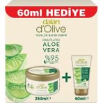 Dalan D'Olive D’olive Rahatlatıcı Organik Aloe Vera 250 ml Günlük Bakım Kremi 60 ml Hediyeli (Avantajlı Paket)