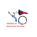 DALAZ MAKİNA DALAZ, KAAN CP 26S3 ÇAPA MAKİNASI UYUMLU GAZ KOLU,GAZ TELİ TAKIM,SIKTIRMALI