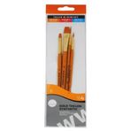 Daler Rowney 216920402 Simply Gold Taklon Sentetik 4'lü Fırça Seti