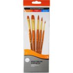 Daler Rowney 502 Simply Gold Taklon Synthetic 5'li Fırça Seti