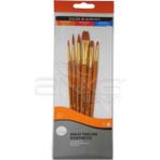 Daler Rowney 600 Simply Gold Taklon Synthetic 6'lı Fırça Seti