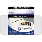 Daler Rowney Aquafine 12 Renk Sulu Boya Seyahat Seti 12'li Pratik Kullanım İçin