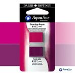 Daler Rowney Aquafine 2li Sulu Boya Tableti 414 Quinacridone Magenta - 433 Purple Lake - Renkli - Standart