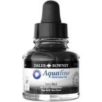 Daler Rowney Aquafine Ink 29.5 ml Ivory Black 34 Sulu Boya Mürekkebi