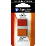 Daler Rowney Aquafine Tablet Sulu Boya 2'li Blister Light Red - Burnt Sienna