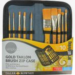Daler Rowney Gold Taklon Çantalı 10'lu Fırça Seti