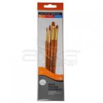 Daler Rowney Kod 400 Simply Gold Taklon Synthetic 4'lü Fırça Seti