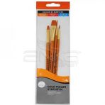 Daler Rowney Kod 402 Simply Gold Taklon Synthetic 4'lü Fırça Seti