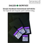 Daler Rowney Simply Hardback Sketchbook Soft White Sert Kapak 110 Yaprak 100 gr Çizim Defteri