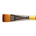 Daler Rowney System 3 Seri 55 No3/4 Kısa Sap Düz Kesik Uçlu Fırça