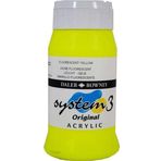 Daler Rowney System3 500 ml Fluorescent Yellow 681 Akrilik Boya