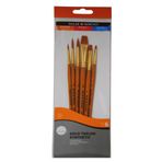 Daler Rowney Taklon Fırça Seti Kısa Sap 6'Li #1 (216920600)