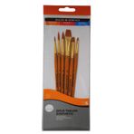 Daler Rowney Taklon Fırça Seti Kısa Sap 6'Li #2 (216920601)
