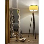 Dalga Desenli Kumaş Çerçeveli Boy Aynası 2 - 180 x 70 cm