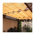 Dalga Gölgelik Yelken Teleskop Güneşlik - UV Korumalı Pergola Örtüsü, Bahçe, Veranda, Barbekü Etkinlikleri, Çim Partileri için Geri Çekilebilir Gölgelik - Dayanıklı HDPE Malzeme