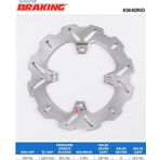 Dalgalı Arka Fren Diski Kawasakı Zzr Brembo Calıper 1400Cc Arka 2016-2021