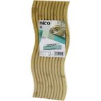 Dalgalı Şekilli - Kanallı Çift Taraf=düz - Kanallı Ahşap Bambu Servis Sunum Tahtası 17 x 39 x 1.5cm