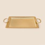 Dalgıç Gold 25x35 cm Dikdörtgen Küçük Tepsi