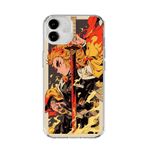 Dali Design İphone 12 Mini Uyumlu Şeffaf Kılıf Demon Slayer Tasarımlı 3