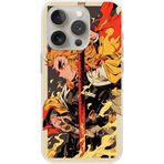 Dali Design İphone 12 Pro Max Uyumlu Şeffaf Kılıf Demon Slayer Tasarımlı 3