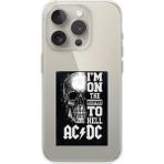 Dali Design iPhone 16 Pro Uyumlu Şeffaf Kılıf Ac/dc Tasarımlı - ip16prodadsgnmetal1 - Kahverengi