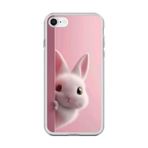 Dali Design İphone 6 Plus Uyumlu Şeffaf Kılıf 5 Peluş Tavşan Tasarımlı