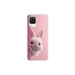 Dali Design Samsung Galaxy A12 Uyumlu Şeffaf Kılıf 5 Peluş Tavşan Tasarımlı
