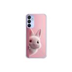 Dali Design Samsung Galaxy A15 Uyumlu Şeffaf Kılıf 5 Peluş Tavşan Tasarımlı