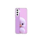 Dali Design Samsung Galaxy A25 Uyumlu Şeffaf Kılıf 3 Peluş Ördek Tasarımlı
